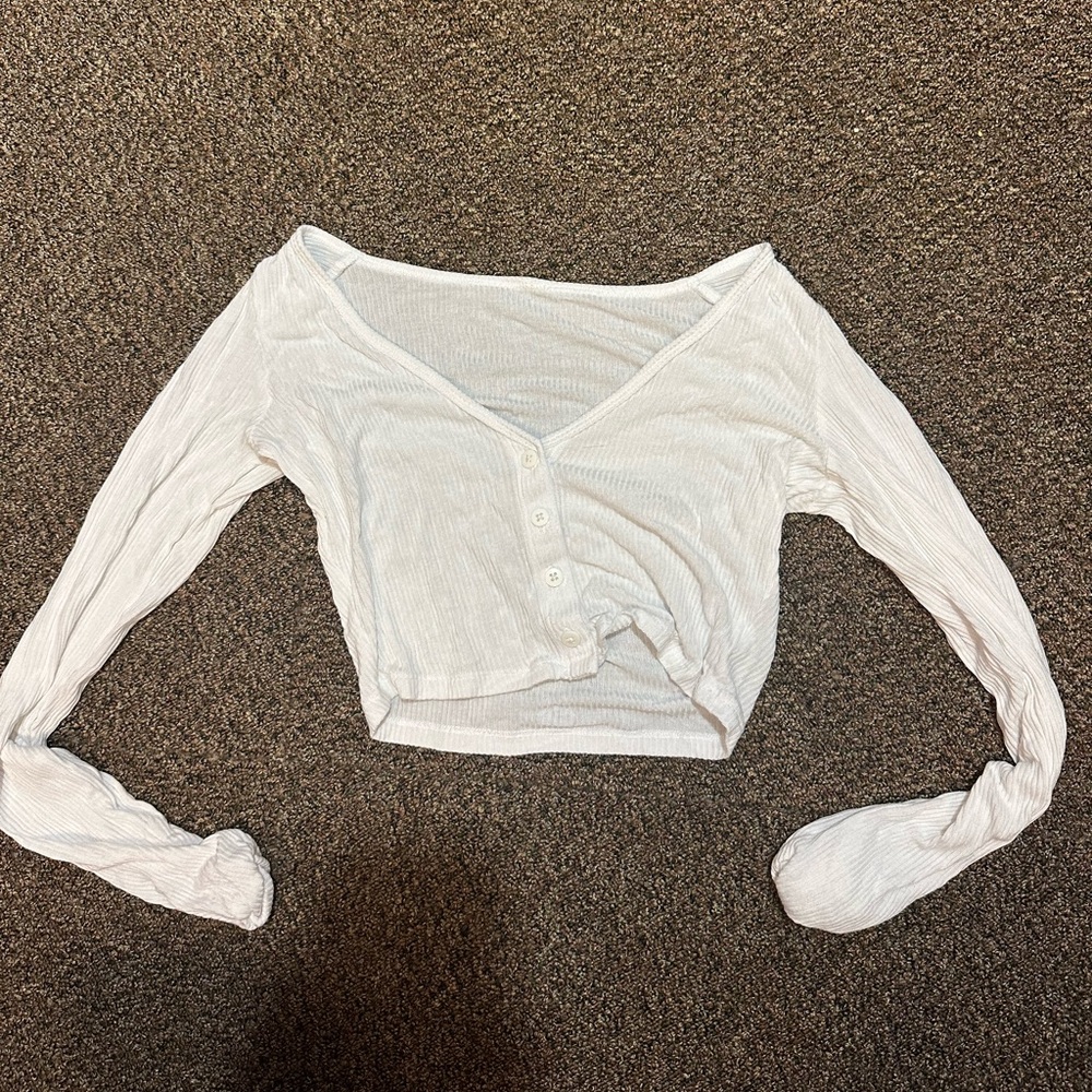 ALO long-sleeved crop top